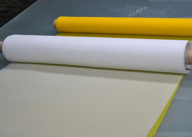 50 malla de la impresión de la pantalla del poliéster de la pulgada 80T para la impresión de la cerámica, color blanco/del amarillo