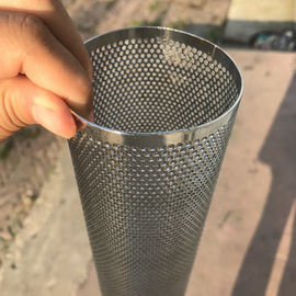 Cartucho perforado del tubo filtrante de pantalla de malla/pantalla de filtro cilíndrica de malla metálica