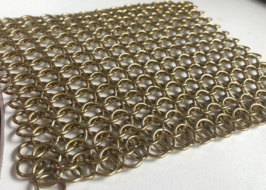 malla arquitectónica flexible del anillo de cortina del correo en cadena del acero inoxidable de 1.2*10 milímetro