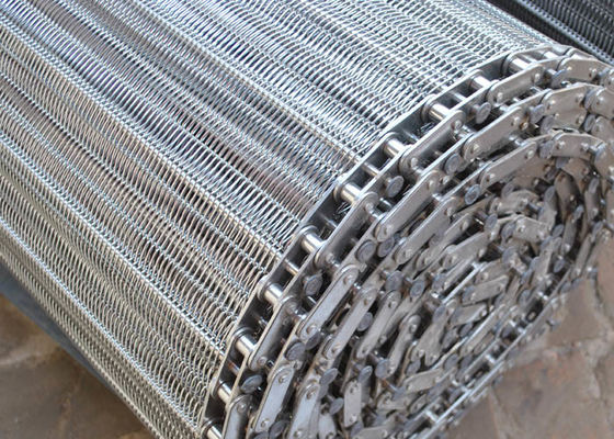 Alambre espiral Mesh Conveyor Belt For Metal Mesh Dryer