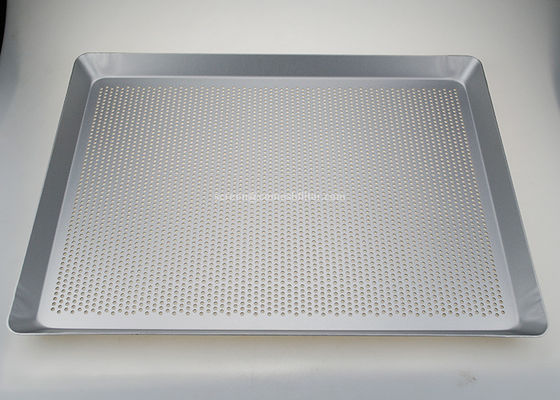 Baguette perforado de aluminio Tray For Oven de 400x300m m
