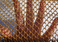 Cortina decorativa de la armadura del espiral de la pañería de la bobina del metal de la fachada del color oro