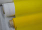 Hilo de encargo blanco/del amarillo de la pantalla de la impresión del tejido de poliester 55 ningún tratamiento superficial