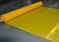 Camiseta amarilla de la pantalla de seda de la tela de malla del poliéster que imprime la alta densidad, 91 micrones