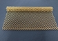 Oro de color bronce de malla metálica decorativa cortina de bobina de cortinas panel de pared