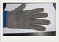 316L más guantes largos de la seguridad de la malla del acero inoxidable de la sección con la correa de nylon para la matanza
