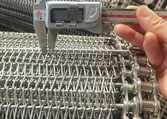 304 industrias panaderas a prueba de calor espirales de Mesh Conveyor Belt For Oven del alambre