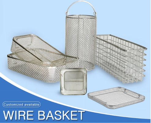 No protección del medio ambiente de acero inoxidable de Mesh Basket For Filter del alambre de metal del moho