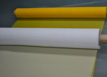 Malla blanca/del amarillo 100% del monofilamento del poliéster para la impresión de materia textil 120T - 34