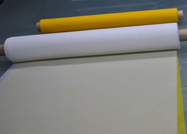 rollo de la malla de la pantalla de seda 165T-31 para PWB/la impresión de cristal, color blanco/del amarillo