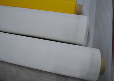 Malla blanca o amarilla de la impresión de la pantalla del poliéster 64T para la impresión de cristal