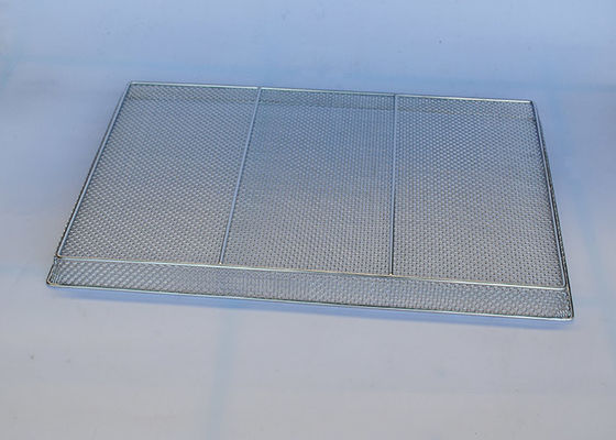 316 acero inoxidable 24 x 16 alambre Mesh Tray For Drying Seafood