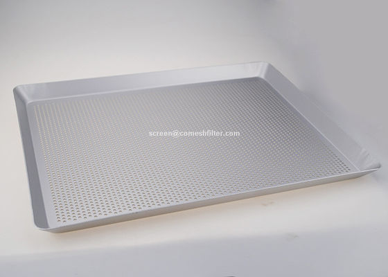El metal rectangular de aluminio de encargo perforó las bandejas que cocían para la cocina