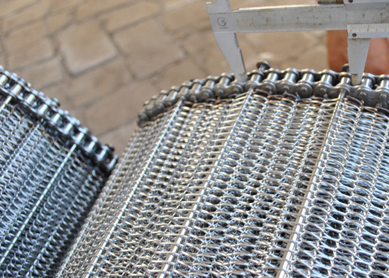 Un buen precio. Metal Mesh Conveyor Belt de la categoría alimenticia 304SS el 120cm para el enfriamiento que se lava que cuece en línea