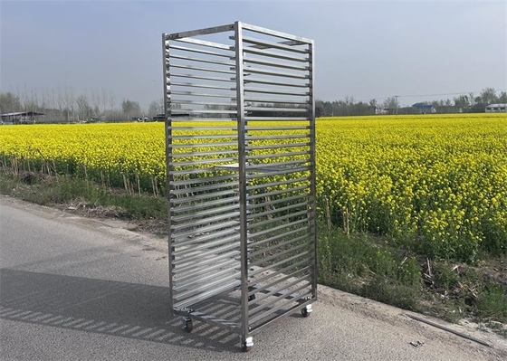 Un buen precio. 4 pulgadas de ruedas de acero inoxidable de rack de carrito 300 kg para la sala de secado en línea