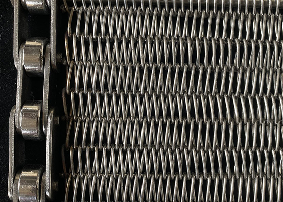 Un buen precio. Cinturón transportador Gratex de malla de alambre de acero inoxidable de alta temperatura para la industria alimentaria en línea
