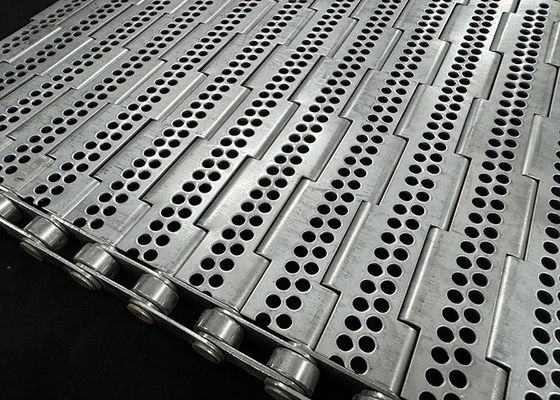 Un buen precio. Cinturón transportador de chapa de acero inoxidable resistente al calor en línea