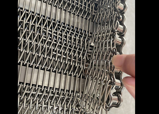 Un buen precio. Cinturón transportador de cadena de malla de alambre de acero inoxidable de grado alimenticio para congelación de recocido en túneles de horno en línea
