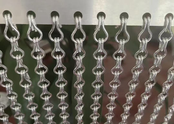 Un buen precio. Peso ligero colorido de aluminio doble gancho de pantalla de mosca de malla cortina para divisor de habitación en línea