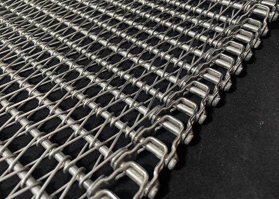Un buen precio. Cinta transportadora en espiral de varilla flexible de acero inoxidable en línea