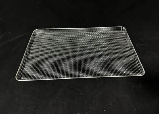 Un buen precio. bandeja de secado de acero inoxidable personalizada bandeja de malla de alambre tejido bandeja de deshidratador de alimentos bandeja para secar en línea