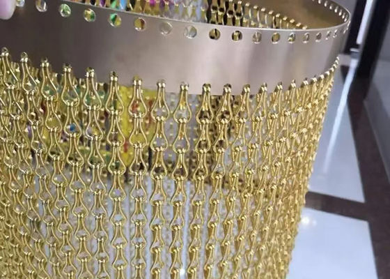 Un buen precio. Plain tejido de plata negro oro rojo azul de aluminio cadena de enlace malla de alambre cerca decorativa 2 mm en línea