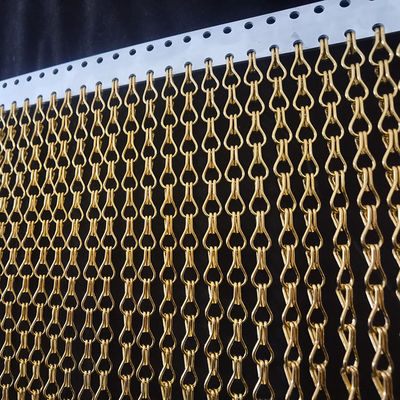 Un buen precio. Cortina de malla de pantalla de vuelo de doble gancho de aluminio de color personalizado para divisores de espacio en línea