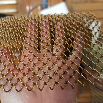 Un buen precio. Malla de alambre de aluminio ligera para cortina metálica de eslabones de cadena para divisor de espacios, separador de ambientes, techo, cortina metálica decorativa en línea