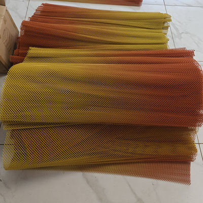 Un buen precio. Customized Double tone  Aluminium Chain Link Wire Mesh coil Curtain ceiling  for Hotel or restaurant interior  architectural decoration en línea