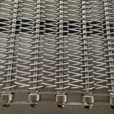 Un buen precio. Custom Chain Driven 304 Stainless Steel Spiral Wire Mesh Conveyor Belt for Fried Foods Industries en línea