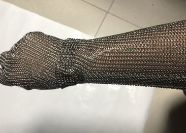 Un buen precio. guantes extendidos de la malla del acero inoxidable del correo en cadena del puño del 19cm para matar en línea