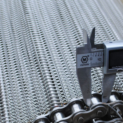 Un buen precio. Alambre espiral de acero inoxidable Mesh Balance Weave Conveyor Belt del congelador del compuesto para el secador del horno del horno en línea