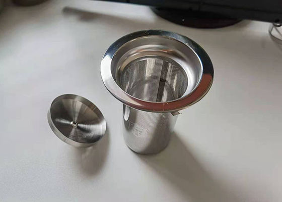 Un buen precio. tamiz reutilizable del té del metal de los 5cm Sus304 FDA con la tapa en línea
