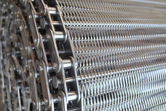 Un buen precio. Acero inoxidable equilibrado tejido Mesh Conveyor Belt en línea