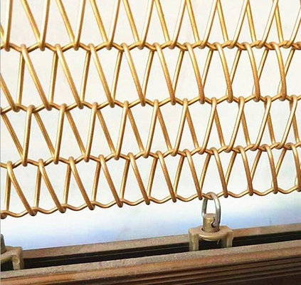 Un buen precio. Malla metálica espiral de acero inoxidable de aluminio de la cortina de la alambrada de la pantalla 20m m de la chimenea en línea