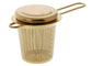 Acero inoxidable del oro 304 manijas finas adicionales de Mesh Tea Infuser With Long