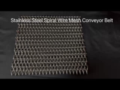Cinturón de malla espiral de tejido equilibrado de acero inoxidable
