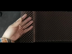 Decoración Flexible de oro de aluminio enrollado de alambre de tela colgante de metal de cadena de enlace malla de techo cortina F