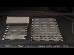 Cintas transportadoras de acero inoxidable de tamaño personalizado