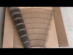 Cinturón transportador de malla de acero inoxidable 304 para chocolate