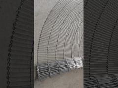 Cinturón transportador con malla de alambre para escaleras de acero inoxidable