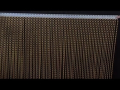 Cortina de malla de doble gancho de aluminio de colores