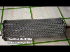 Cinturón transportador en espiral de acero inoxidable