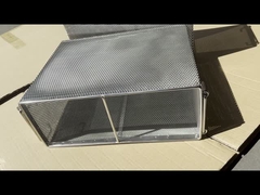 Cesta de malla de alambre de acero inoxidable de doble capa personalizada