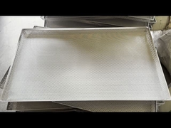 bandeja perforada de acero inoxidable de doble capa