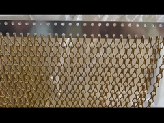 Cortina de malla de doble gancho de aluminio de colores