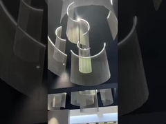 Pantalla decorativa de malla con anillo soldado de acero inoxidable