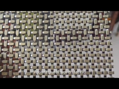 304 316 Acero inoxidable malla tejida arquitectónica para decoración fachadas de edificios techo