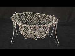 Colander de cesta de cocinero de acero inoxidable para freír / cocinar al vapor / hervir