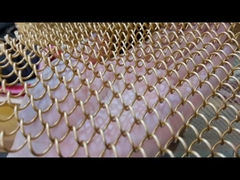 Cuadrícula de cortinas de bobina metálica decorativa para bodas Dividor de habitación de cascada